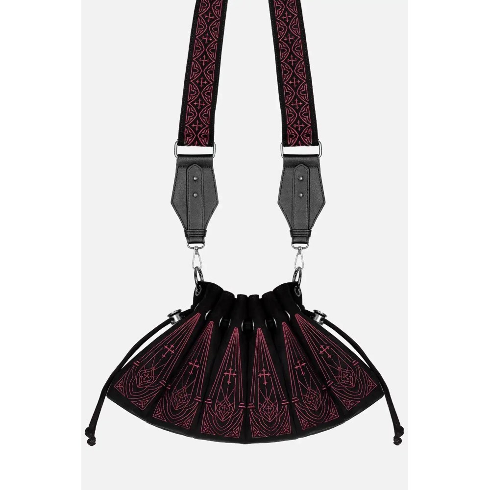 Restyle - Sanctaria Shoulder bag - Black/Red